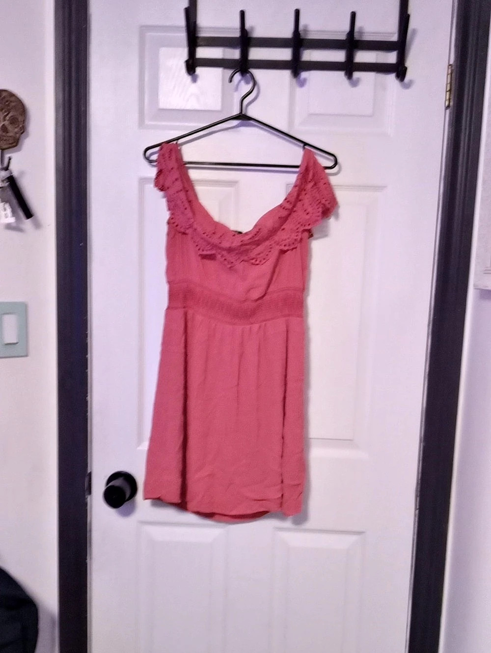 Guess Pink Ruffle Mini Dress - Picture 2 of 5